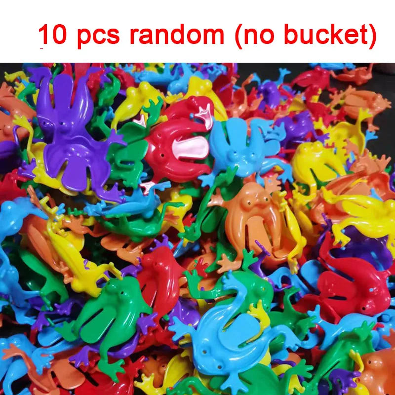 10-60Pcs Jumping Frog with Bucket Bounce