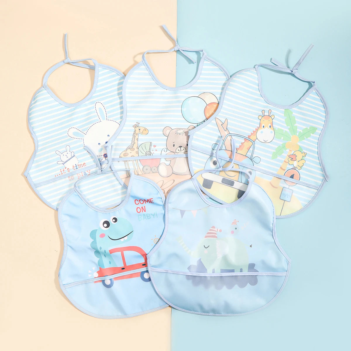 3pcs Waterproof Baby Bibs