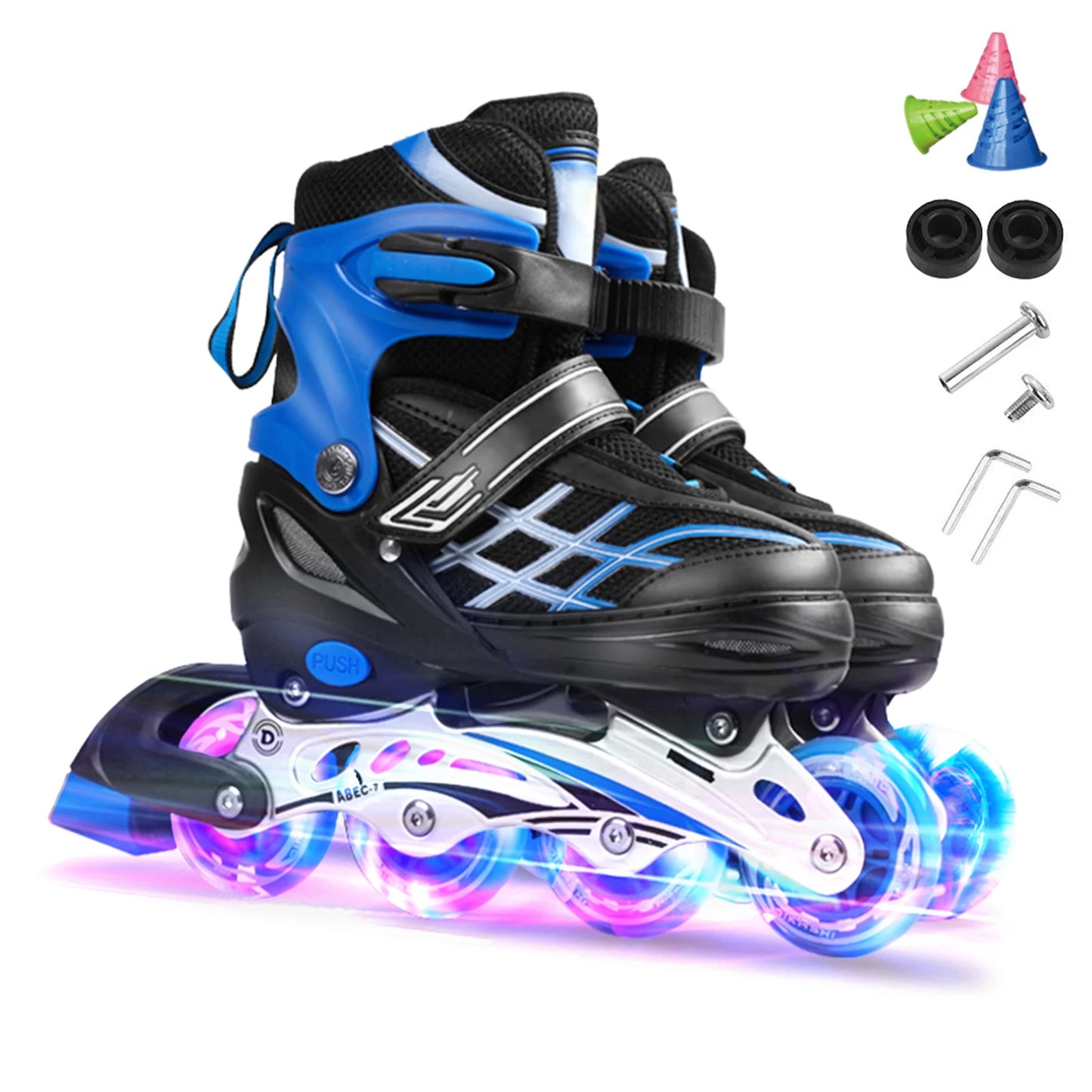 Adjustable Size Inline Skates Shoes For Kids