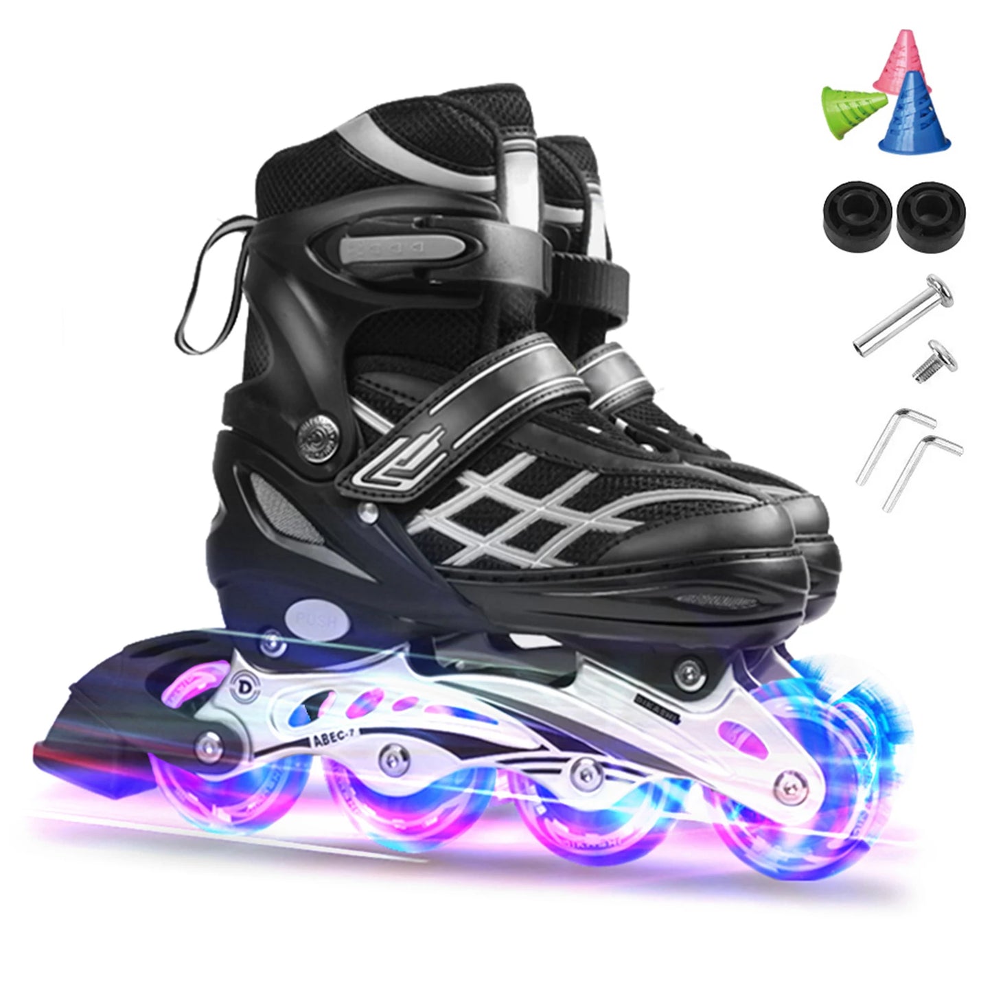 Adjustable Size Inline Skates Shoes For Kids