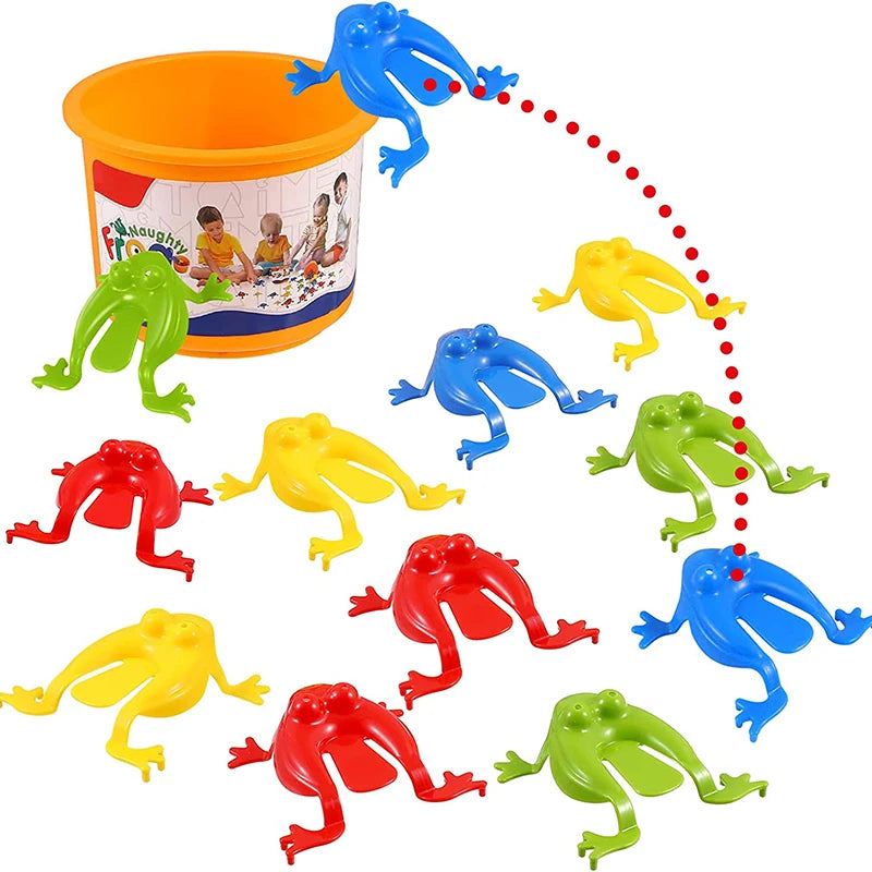 10-60Pcs Jumping Frog with Bucket Bounce