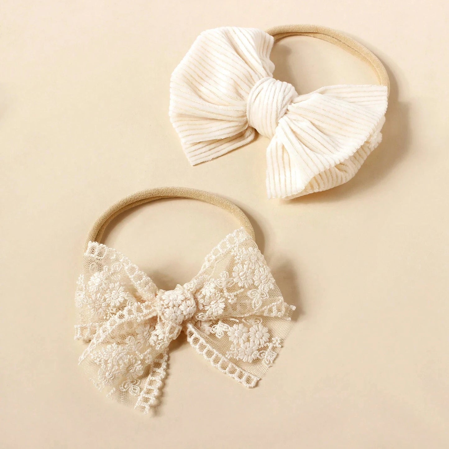 5pcs Beige Fashion Hair Headband