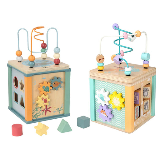 6in1 Wooden Activity Cube