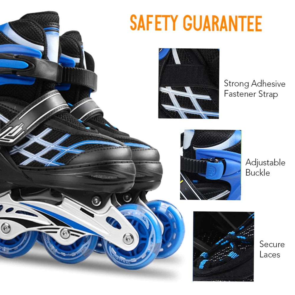 Adjustable Size Inline Skates Shoes For Kids