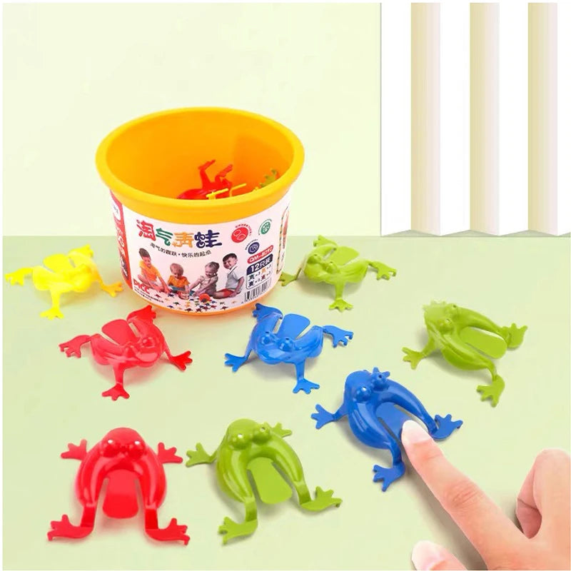 12PCS Jumping Frog Toys