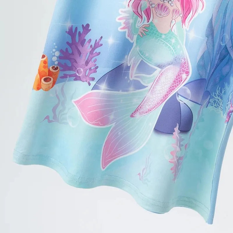 Summer Ice Silk Dress Mermaid Pattern