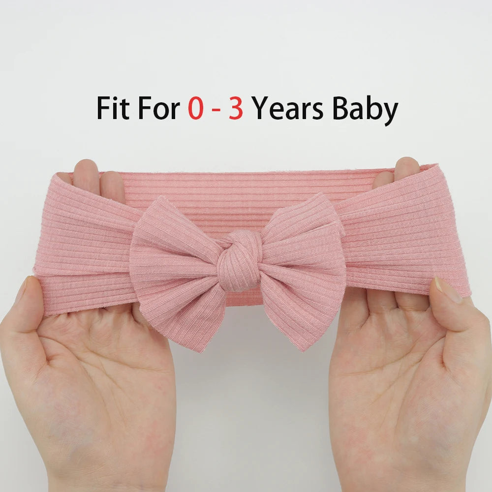 3Pcs/Lot Knit Baby Headband Bow