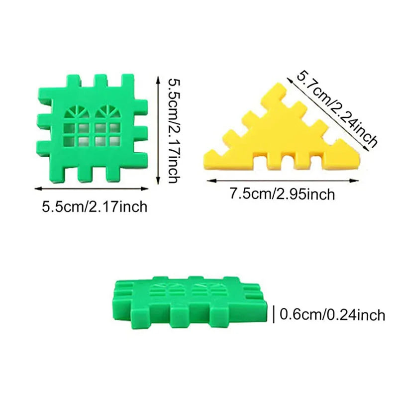 Building Blocks Colored Plastic