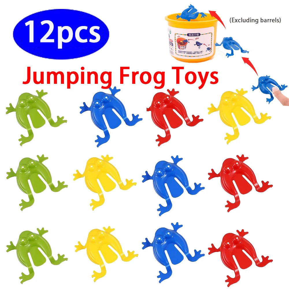 12PCS Jumping Frog Toys