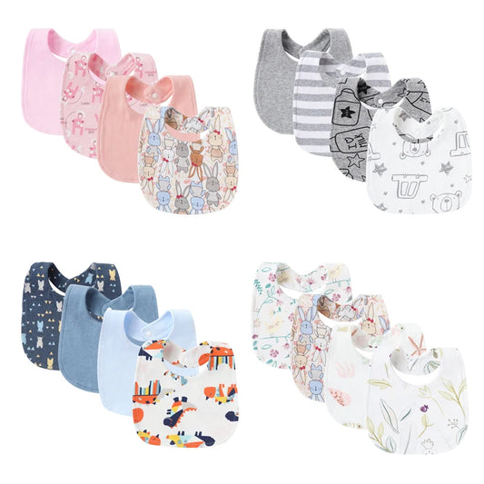 4Pcs Baby Bibs