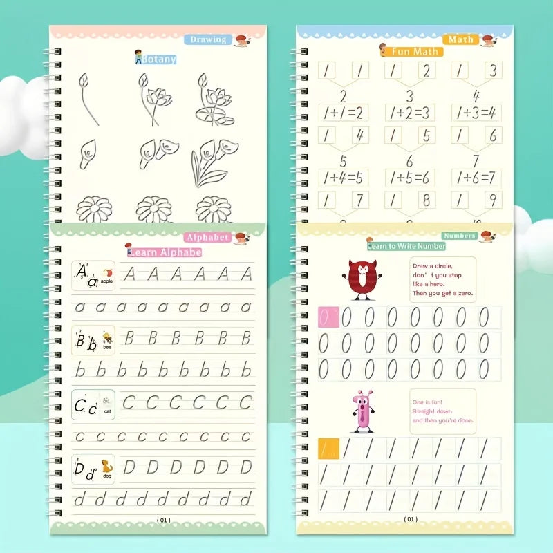 Magic Reusable Practice Handwriting Workbook